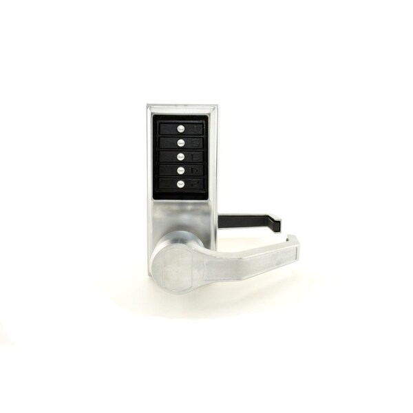 Kaba Right Hand Mechanical Pushbutton Lever Lock Combination and Passage with 2-3/4in Backset
